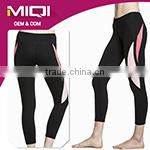 Fashionable latest design spandex women fitness wear durable yoga capri leggings tights