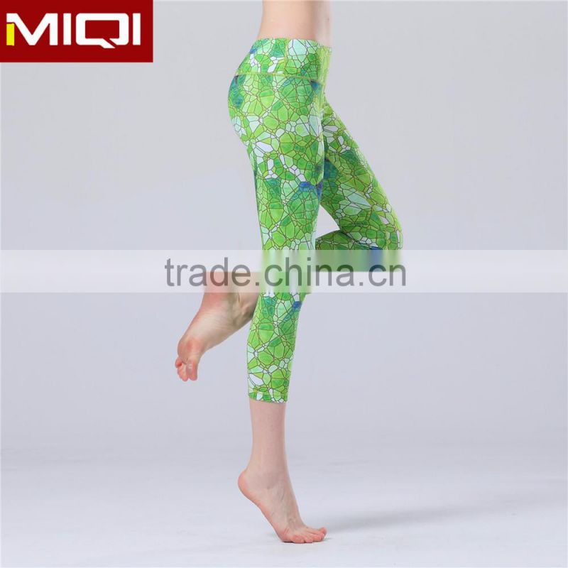 2016 fashion design sublimation printingyogga capri pants women yoga leggings wholesale