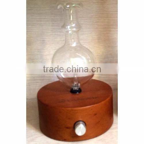 Elegant Wooden and Glass LED Aroma Diffuser Nebulization Essential Oil Diffuser
