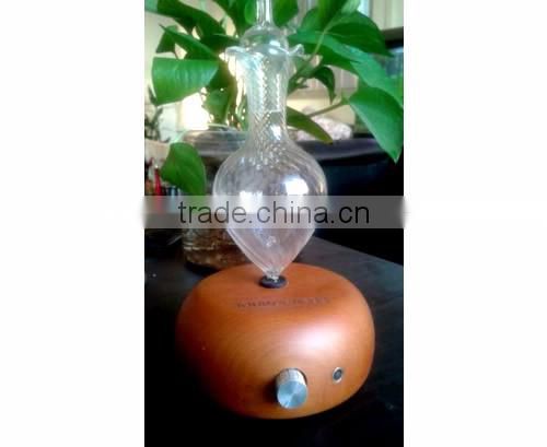 Elegant Wooden and Glass LED Aroma Diffuser Nebulization Essential Oil Diffuser