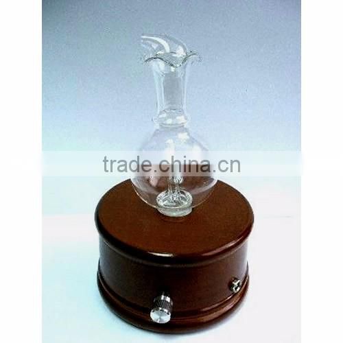 Elegant Wooden and Glass LED Aroma Diffuser Nebulization Essential Oil Diffuser