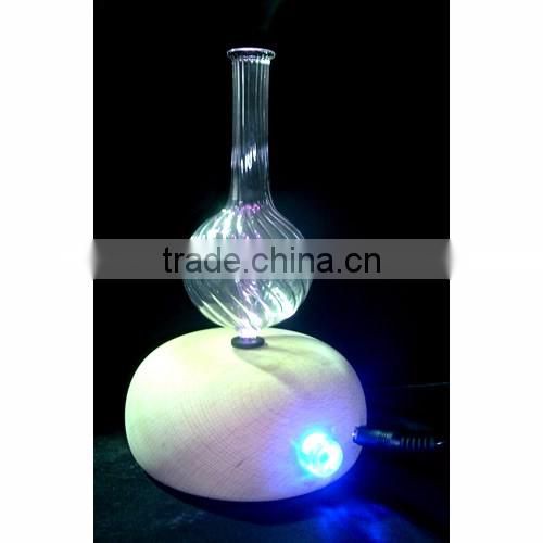 Elegant Wooden and Glass LED Aroma Diffuser Nebulization Essential Oil Diffuser