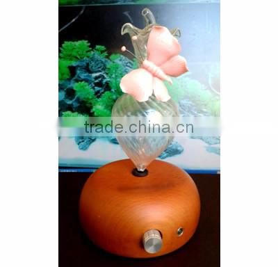 Elegant Wooden and Glass LED Aroma Diffuser Nebulization Essential Oil Diffuser