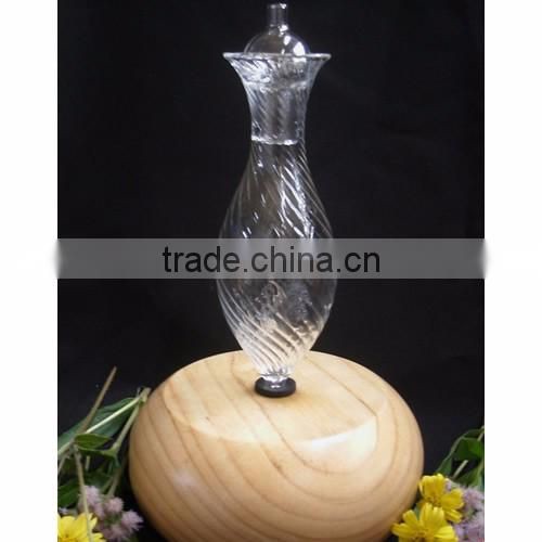 Elegant Wooden and Glass LED Aroma Diffuser Nebulization Essential Oil Diffuser