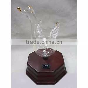 Elegant Wooden and Glass LED Aroma Diffuser Nebulization Essential Oil Diffuser