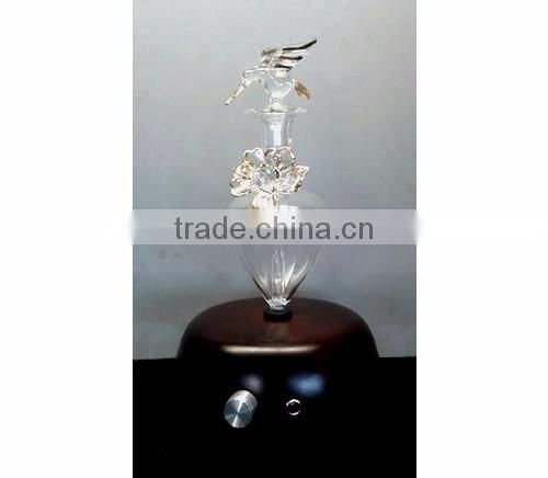 Elegant Wooden and Glass LED Aroma Diffuser Nebulization Essential Oil Diffuser