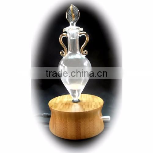 Elegant Wooden and Glass LED Aroma Diffuser Nebulization Essential Oil Diffuser