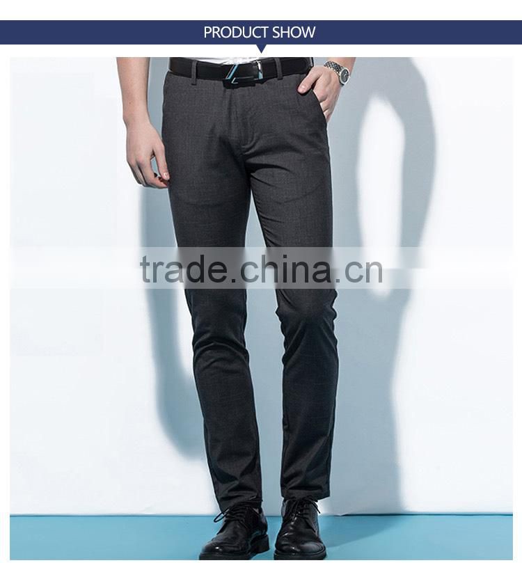 Men's thin casual pants, straight cylinder, loose big size, middle and old grey business men's casual trousers custom