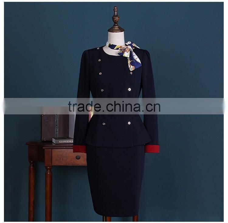 Ladies Traditional Black Colours Airline Polit Uniform