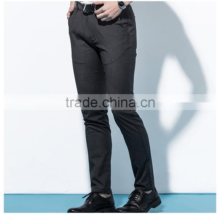 Men's thin casual pants, straight cylinder, loose big size, middle and old grey business men's casual trousers custom