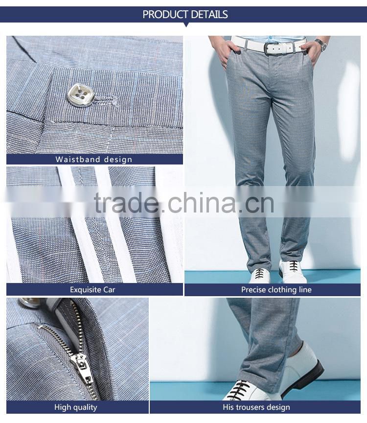 The middle-aged male casual pants summer thin breathable linen business size cotton men loose trousers custom