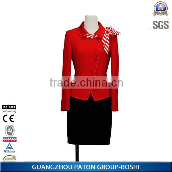 Airline Stewardess Uniform design china factory price