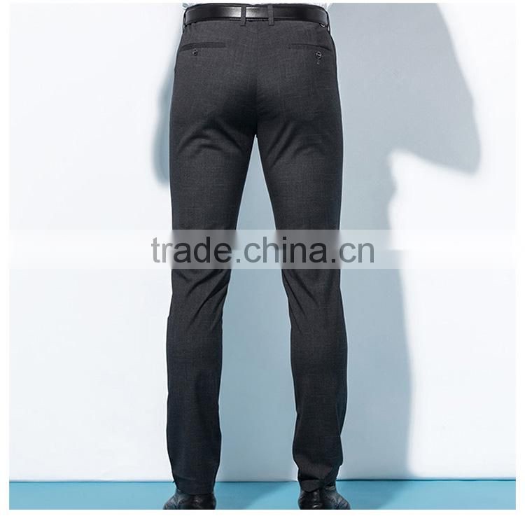 Men's thin casual pants, straight cylinder, loose big size, middle and old grey business men's casual trousers custom