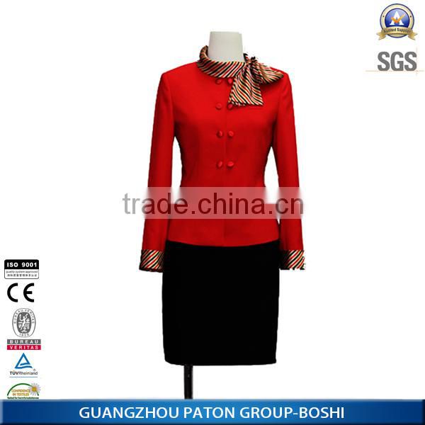Airline Stewardess Uniform design china factory price