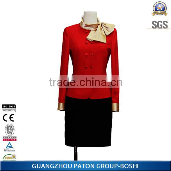 Airline Stewardess Uniform design china factory price