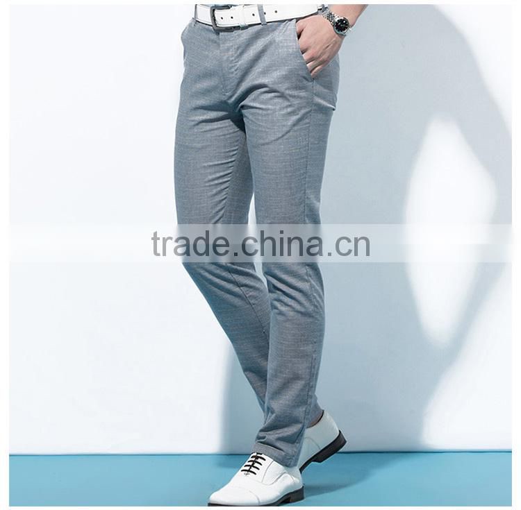 The middle-aged male casual pants summer thin breathable linen business size cotton men loose trousers custom