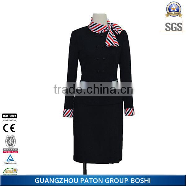 Airline Stewardess Uniform design china factory price