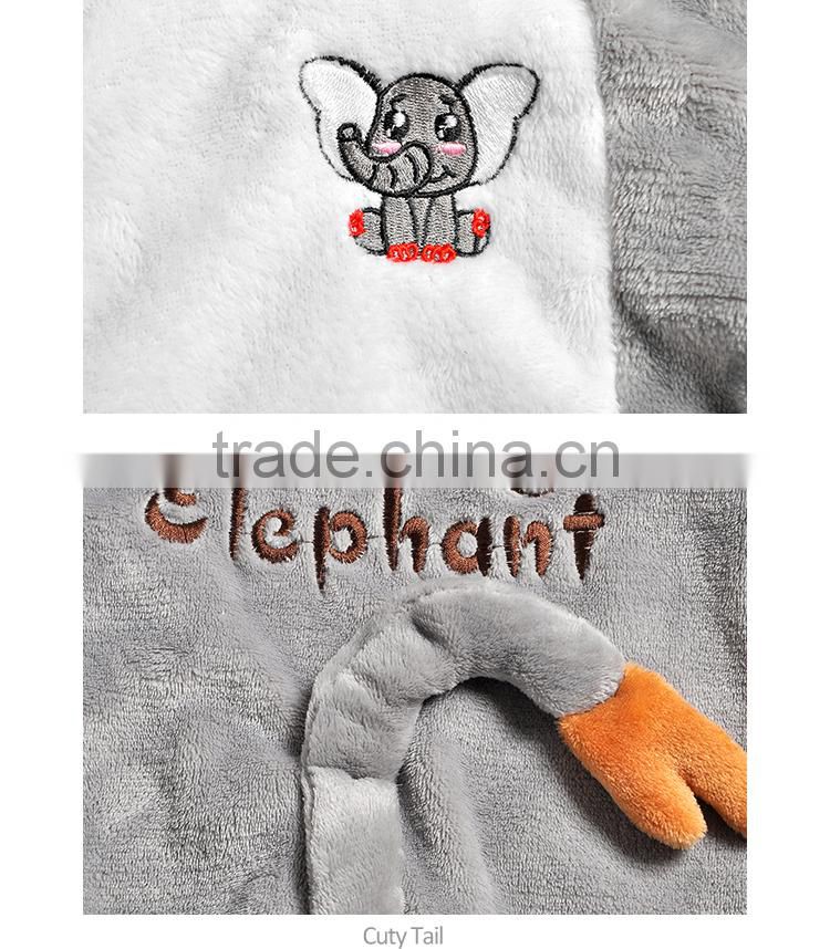 Guangzhou Big Ears Elephant Coral Fleece Thermal Baby Winter Clothes