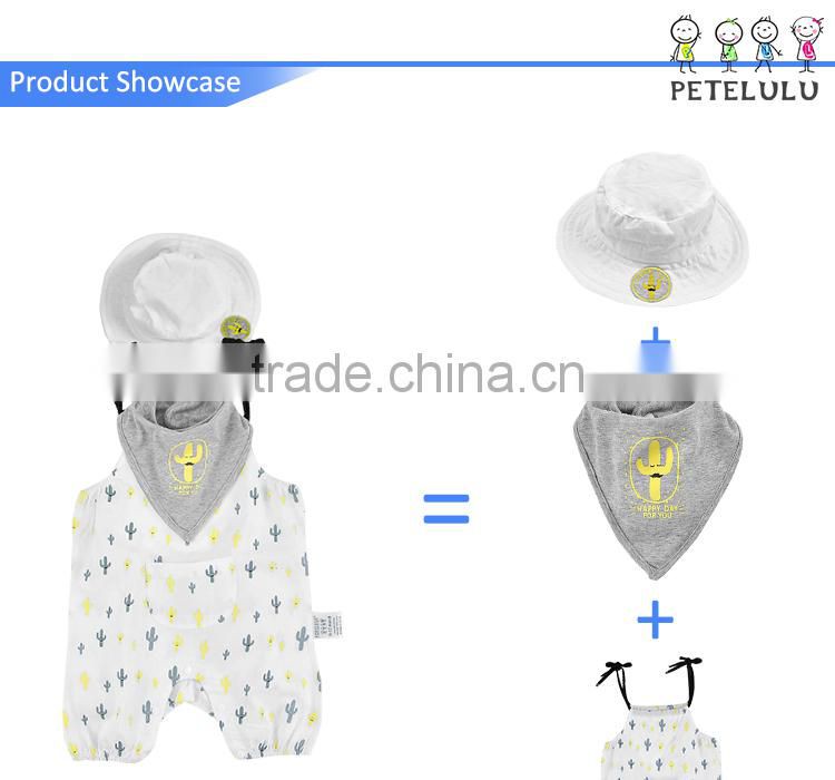 OEM Kids Garment Baby Strap Tank Top Romper Outfit Toddler Clothing Boys