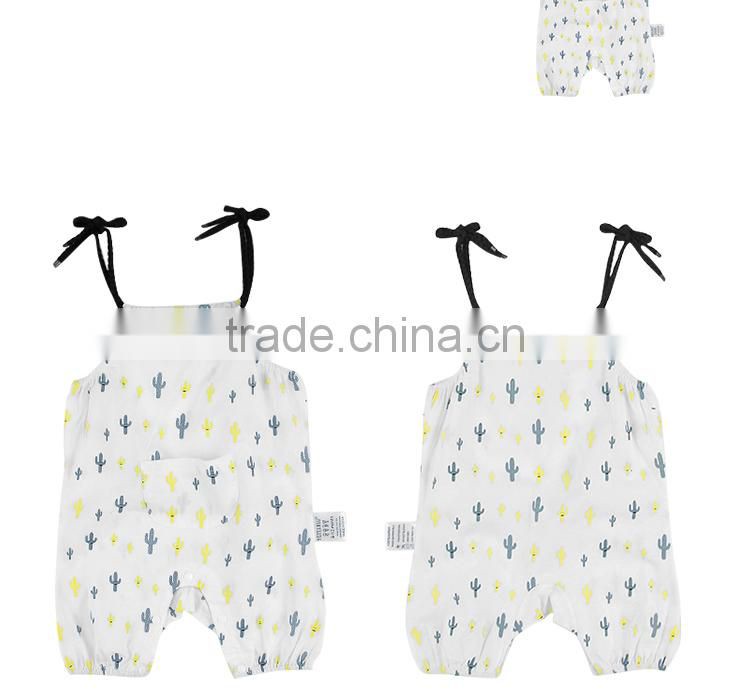 OEM Kids Garment Baby Strap Tank Top Romper Outfit Toddler Clothing Boys