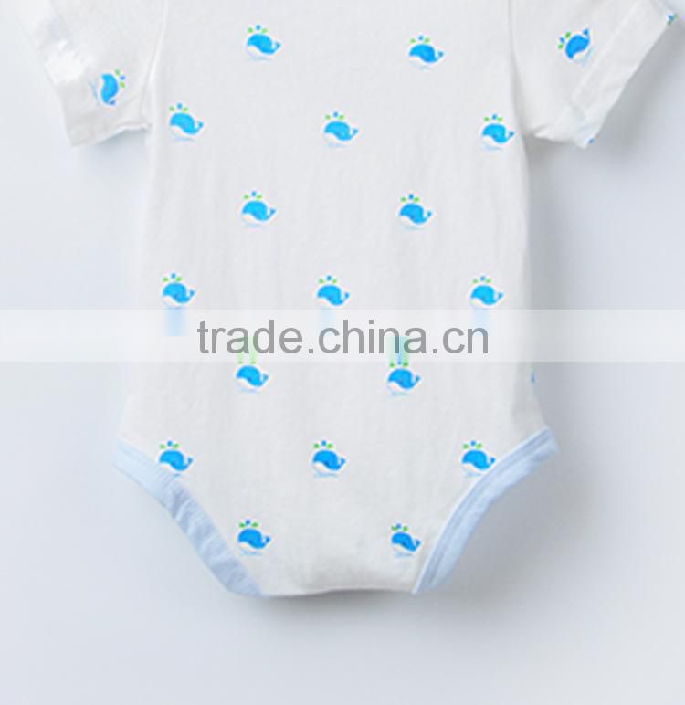 Blue Whale All Over Print Cotton Roupa Infantil Da China