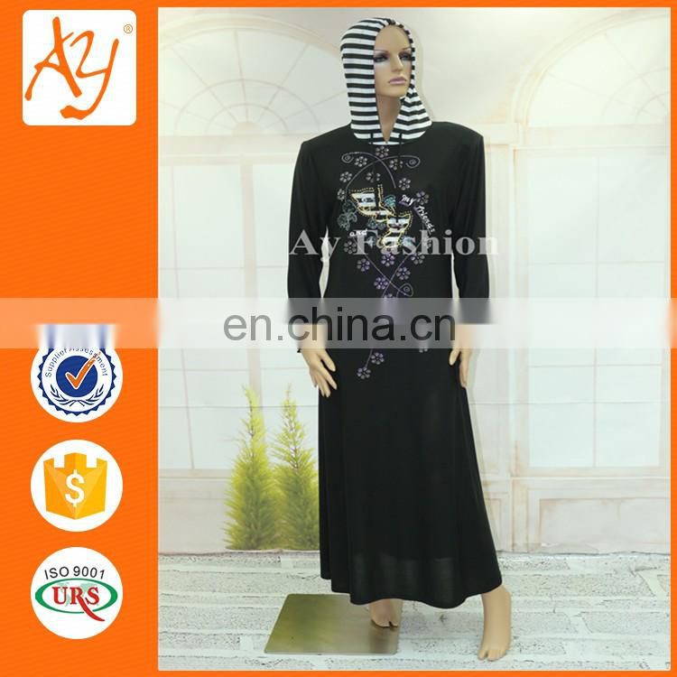 New Fashion Abaya Arriva lLatest Round Collar Plain Abaya Muslim Long Abaya Kaftan
