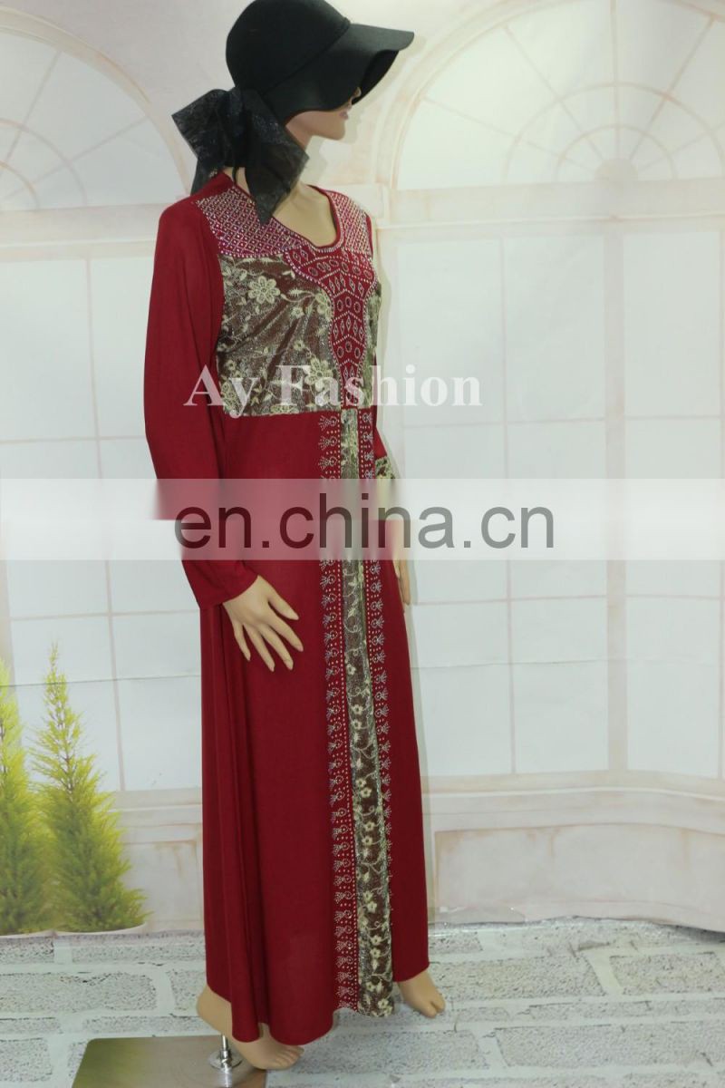 New Beautiful Islamic Clothing Abaya Dubai Muslim Dress Long Sleeve Abaya Dress Abaya Jalabiya Kaftan