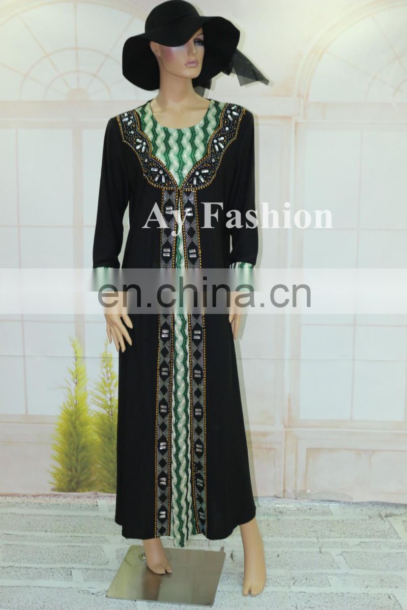 Hot Sale Latest African Designs Rayon Women Abaya Muslim Women Islamic Clothes Caftan For Moroccan