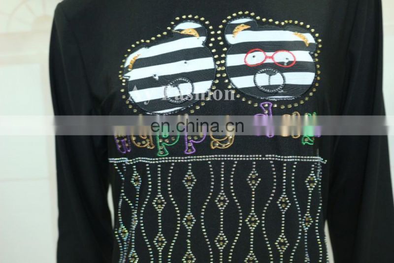 Muslim Dress Satin Black Abaya Models Hot Drilling New Model Abaya In China Islamic Cloting