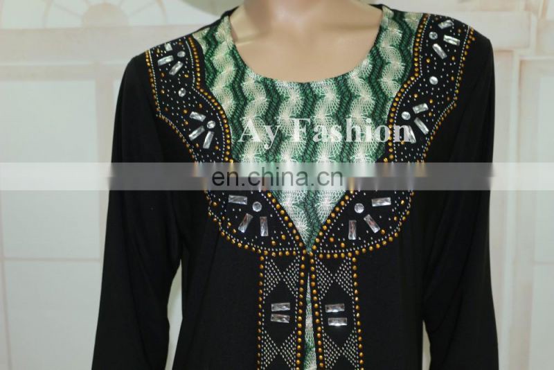 Hot Sale Latest African Designs Rayon Women Abaya Muslim Women Islamic Clothes Caftan For Moroccan