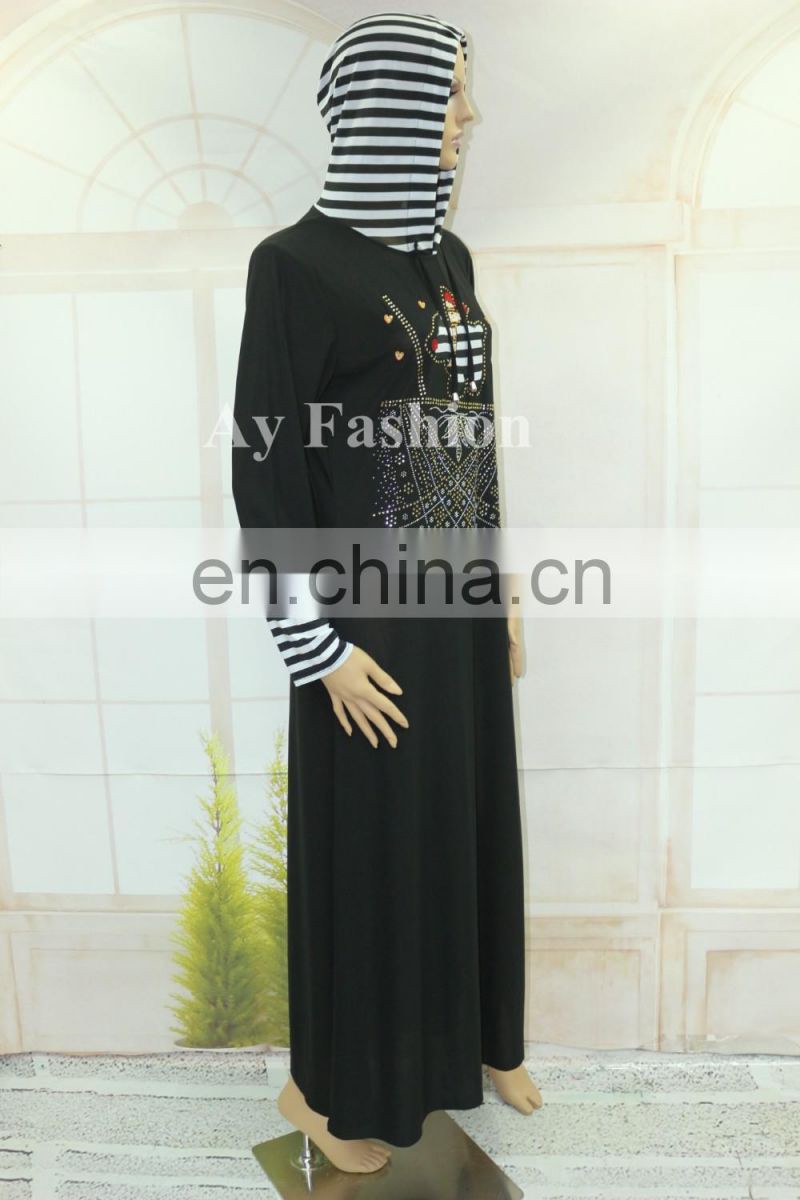 Wholesale Muslim Woman Dress Arabic Abaya Long Sleeve Islamic Clothing Abaya Dubai Models China Supplier Abaya