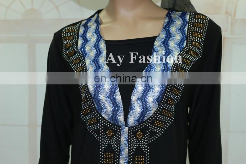 Latest Burqa Designs Pictures Maxi Dresses Wave Pattern Style With Abaya Models Dubai