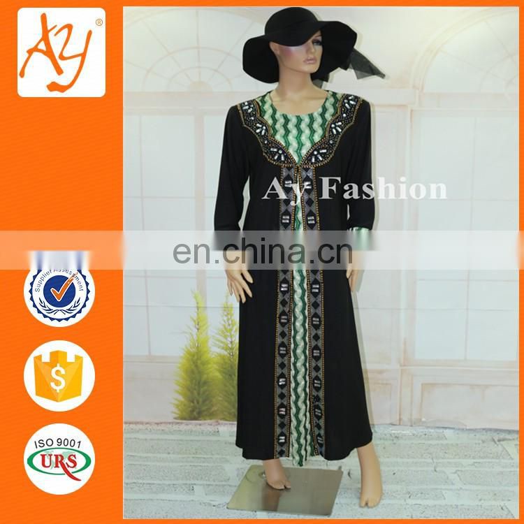 Hot Sale Latest African Designs Rayon Women Abaya Muslim Women Islamic Clothes Caftan For Moroccan