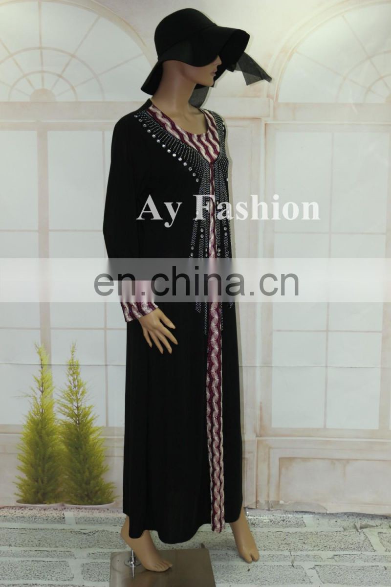 Hot Sale Latest Designs Fashion Arabic Abaya Muslim Girls Long Dress Turkish Women Clothing Burqa