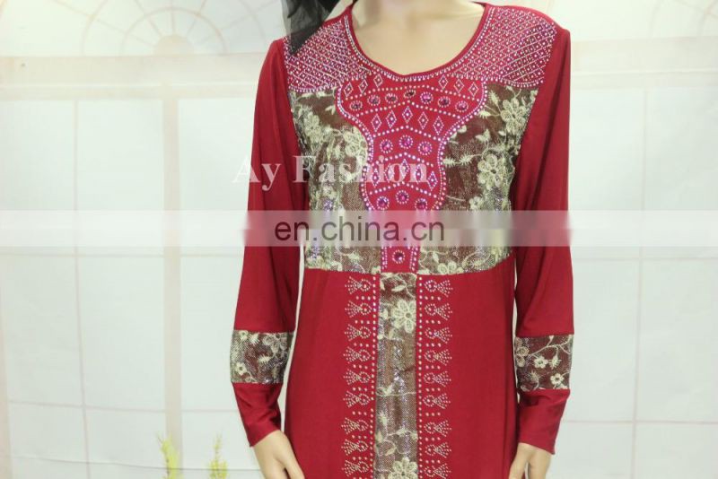 New Beautiful Islamic Clothing Abaya Dubai Muslim Dress Long Sleeve Abaya Dress Abaya Jalabiya Kaftan