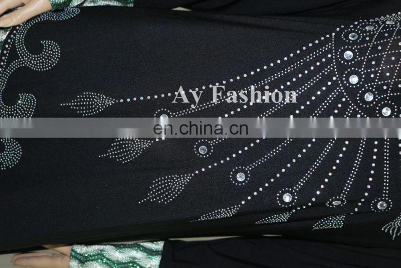 Wholesale Islamic Clothing Latest Abaya Models Dubai Hot Drilling Long Sleeve Muslim Women Dress