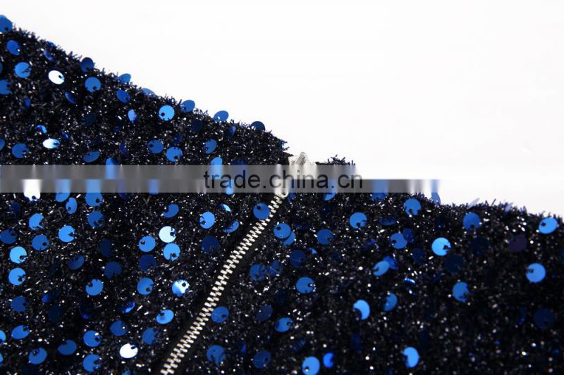 Latest fashion Elegant Sequin suit skirt for lady