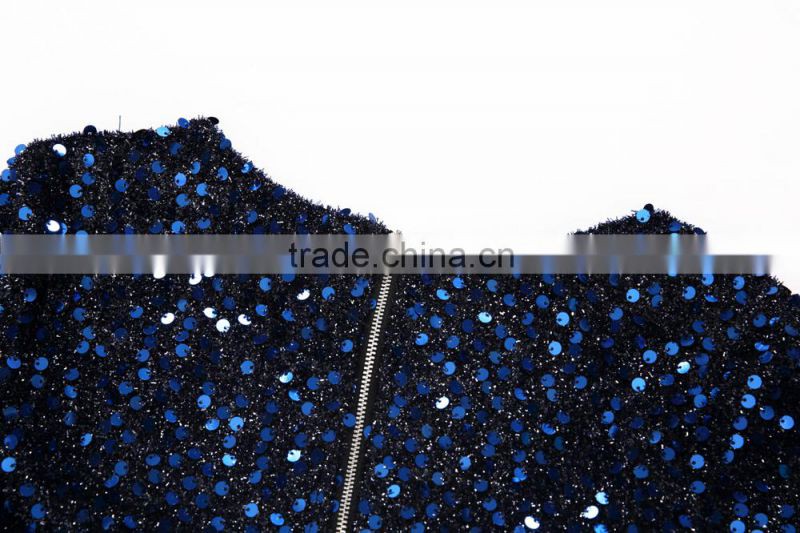 Latest fashion Elegant Sequin suit skirt for lady