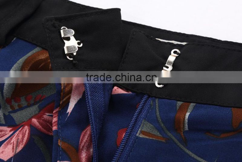 European style Floral printed pant suit for women