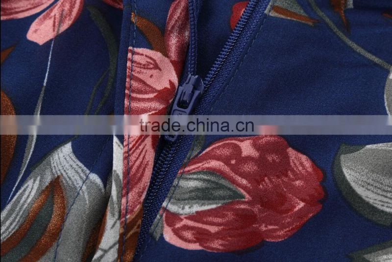 European style Floral printed pant suit for women