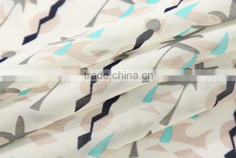 Printed Chiffon women's dress suits