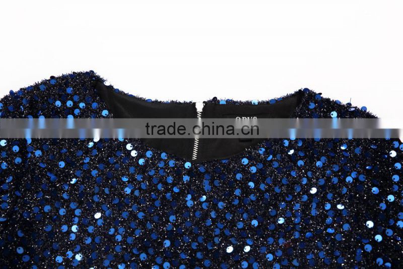 Latest fashion Elegant Sequin suit skirt for lady