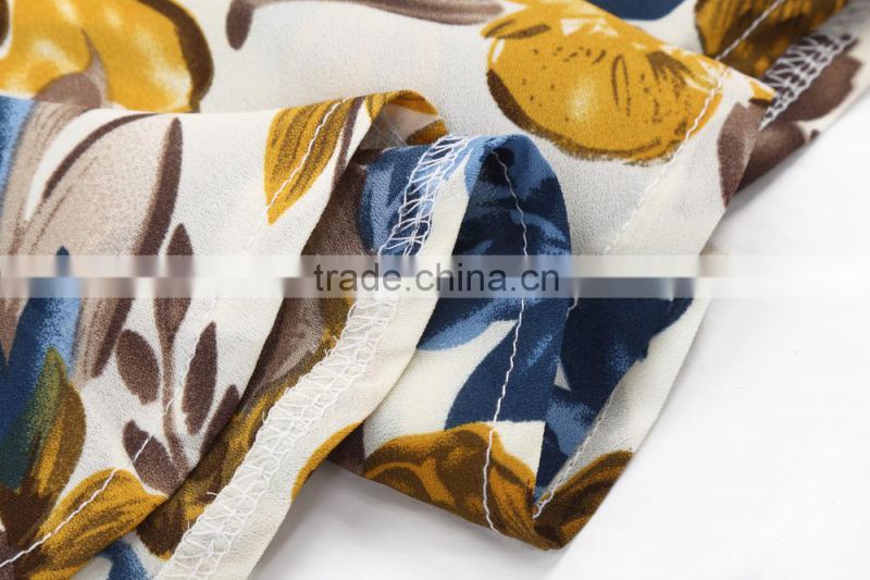 Wholesale Floral Print Ladies Summer Pant Suits