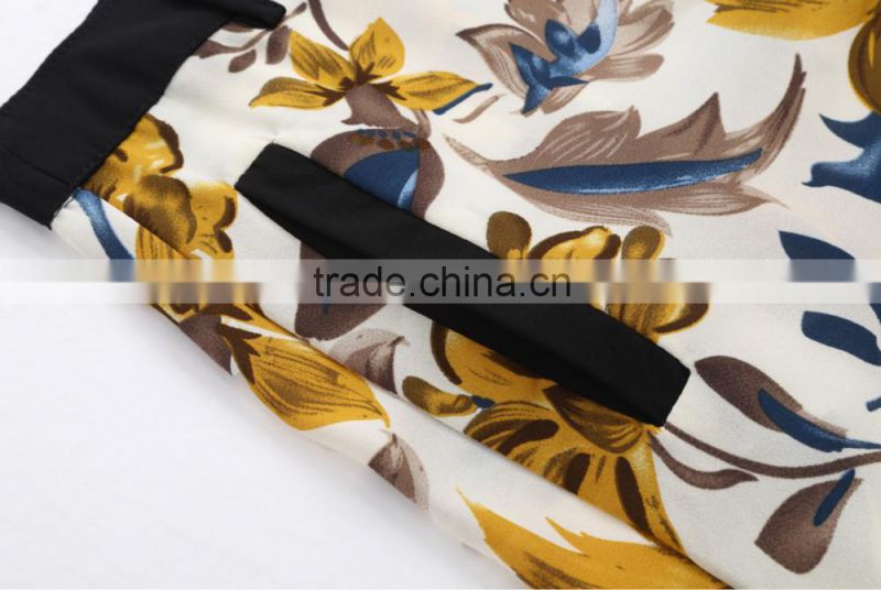 Wholesale Floral Print Ladies Summer Pant Suits