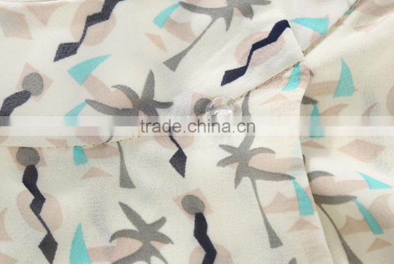 Printed Chiffon women's dress suits