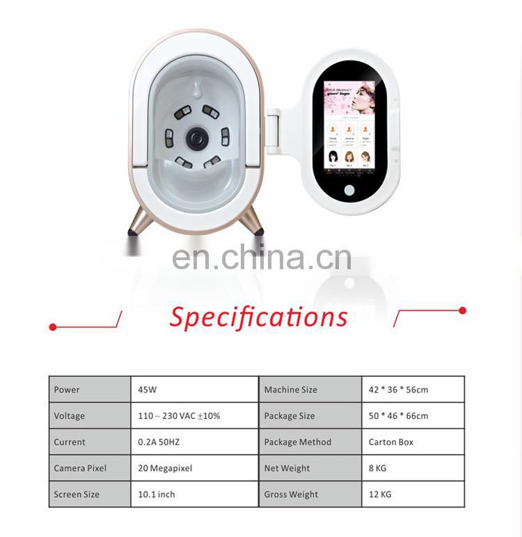 Magic mirror beauty equipment / face analysis Acne Treatment