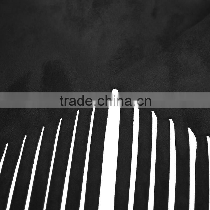 PY-086 Gothic Autumn Turn-down Collar Fitted Micro Suede Ladies Tassel Coats