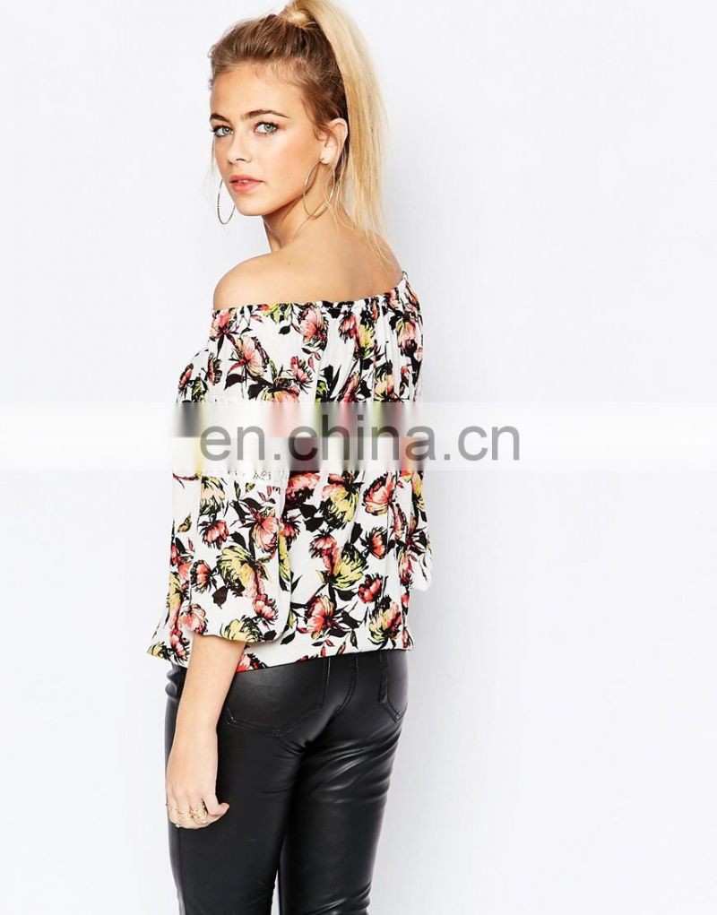 High Quality Spandex Office Lady's blouse and skrit uniform latest fashion blouse design