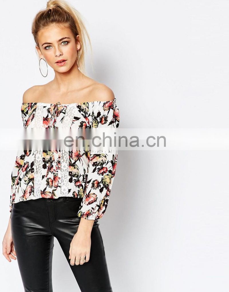 High Quality Spandex Office Lady's blouse and skrit uniform latest fashion blouse design