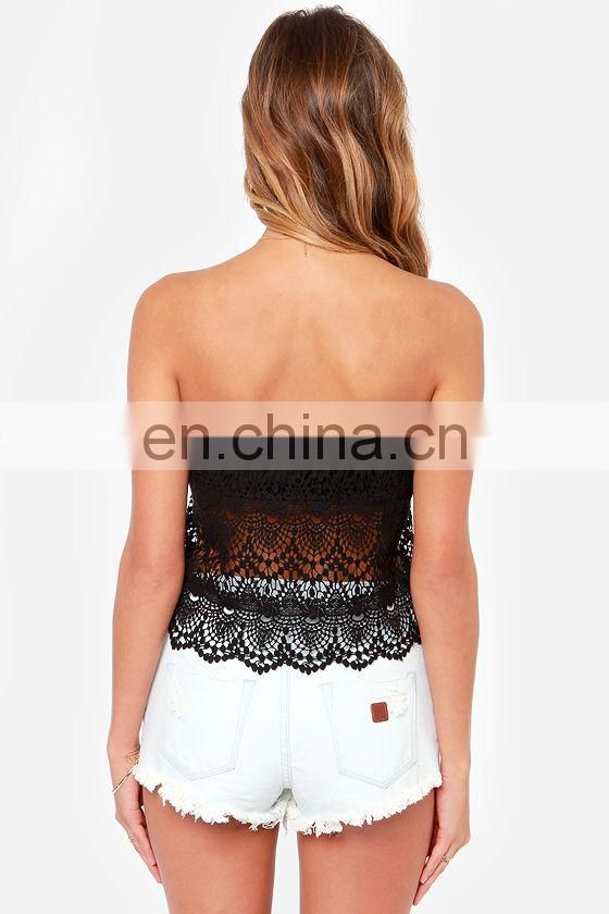 clothing factories in china/fashion chiffon women blouses/blouses fashion 2014 clothing manufacturer/Black tank top model-cp244